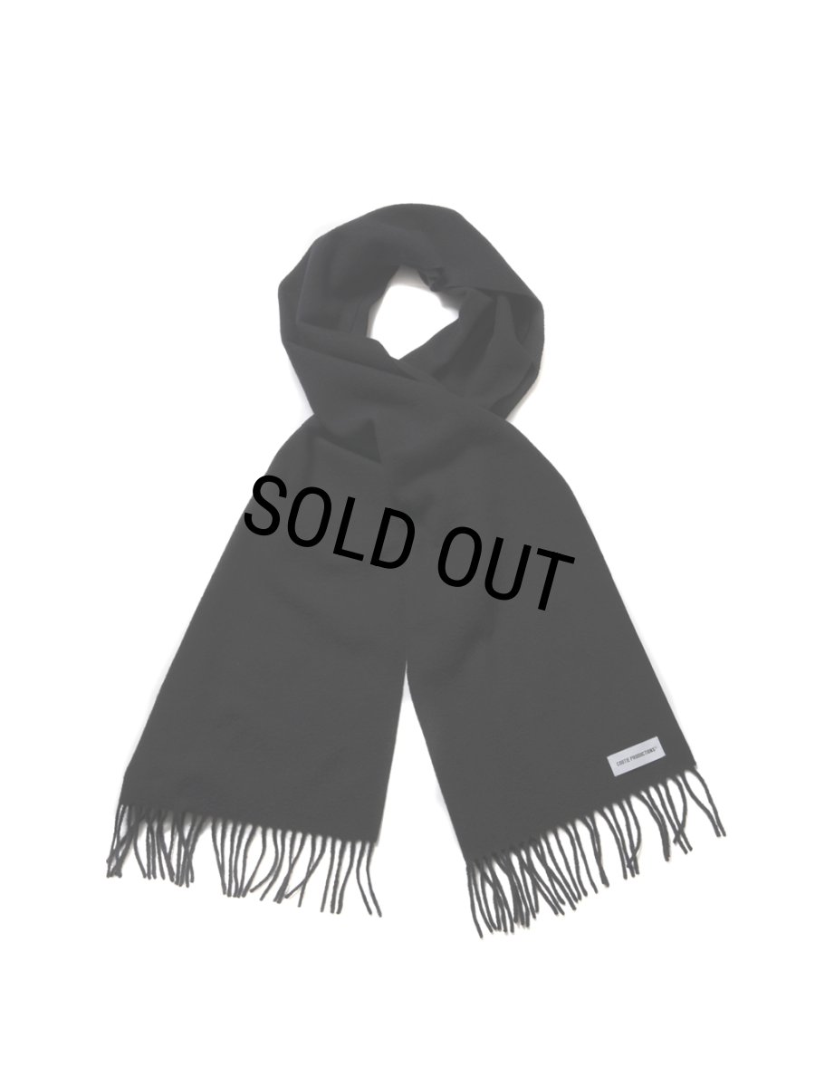 画像2: COOTIE PRODUCTIONS/Wool Stole（Black）［ウールストール-24秋冬］ (2)
