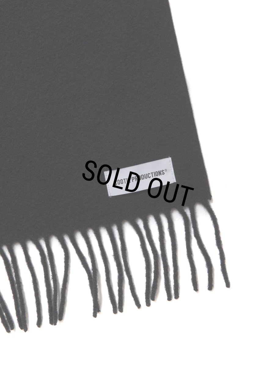 画像4: COOTIE PRODUCTIONS/Wool Stole（Black）［ウールストール-24秋冬］ (4)