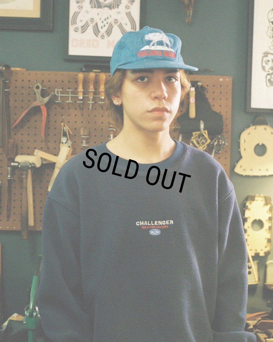 画像6: CHALLENGER/SAILOR C/N FLEECE（NAVY）［セーラークルーネックフリース-24秋冬］ (6)