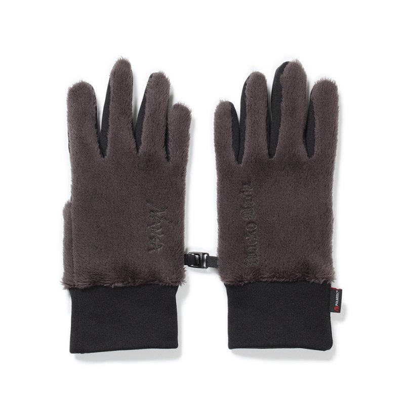 画像1: WACKO MARIA/NANGA / FLEECE GLOVES（GRAY）［フリースグローブ-24秋冬］