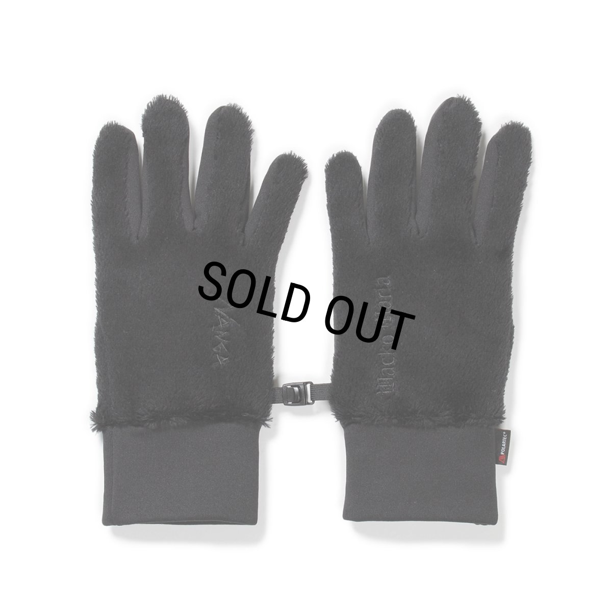 画像1: WACKO MARIA/NANGA / FLEECE GLOVES（BLACK）［フリースグローブ-24秋冬］ (1)