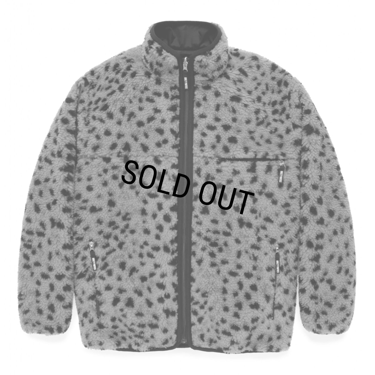 画像1: WACKO MARIA/REVERSIBLE LEOPARD BOA FLEECE JACKET（GRAY）［リバーシブルレオパードボアフリースJKT-24秋冬］ (1)