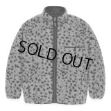 WACKO MARIA/REVERSIBLE LEOPARD BOA FLEECE JACKET（GRAY）［リバーシブルレオパードボアフリースJKT-24秋冬］
