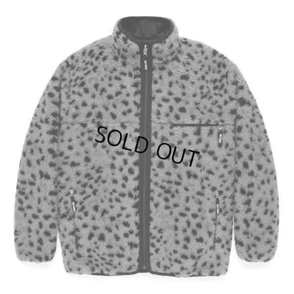 画像1: WACKO MARIA/REVERSIBLE LEOPARD BOA FLEECE JACKET（GRAY）［リバーシブルレオパードボアフリースJKT-24秋冬］
