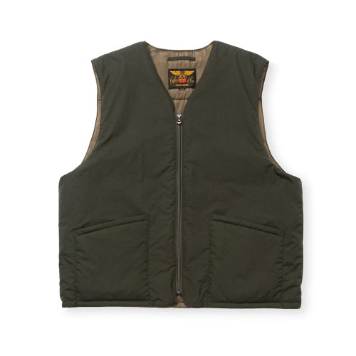 他の写真1: CALEE/TASLAN NYLON PADDED WAIST COAT（DARK OLIVE）［ナイロンパデッドベスト-24秋冬］