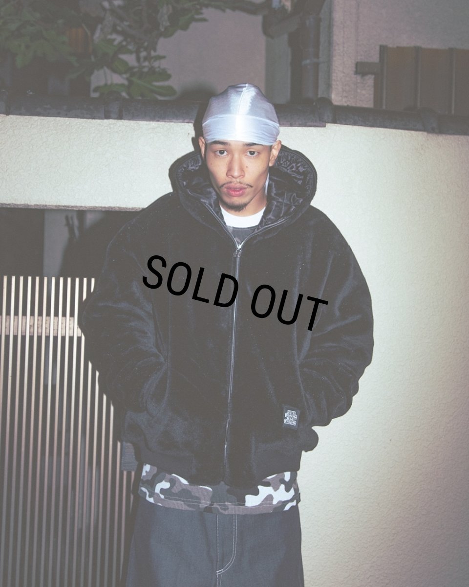 画像3: BlackEyePatch/MOHAIR FAUX FUR HODDED JACKET(BLACK) (3)