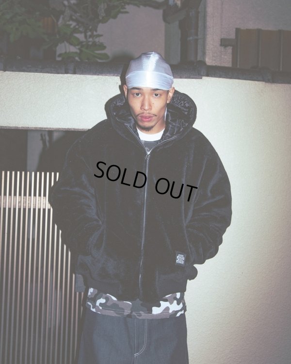 画像3: BlackEyePatch/MOHAIR FAUX FUR HODDED JACKET（BLACK）