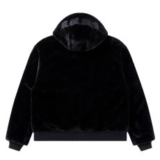 画像2: BlackEyePatch/MOHAIR FAUX FUR HODDED JACKET(BLACK) (2)