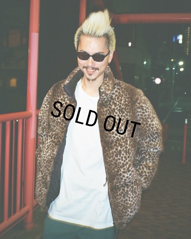 WACKO MARIA/NANGA / LEOPARD FUR DOWN JACKET（BEIGE）［レオパード