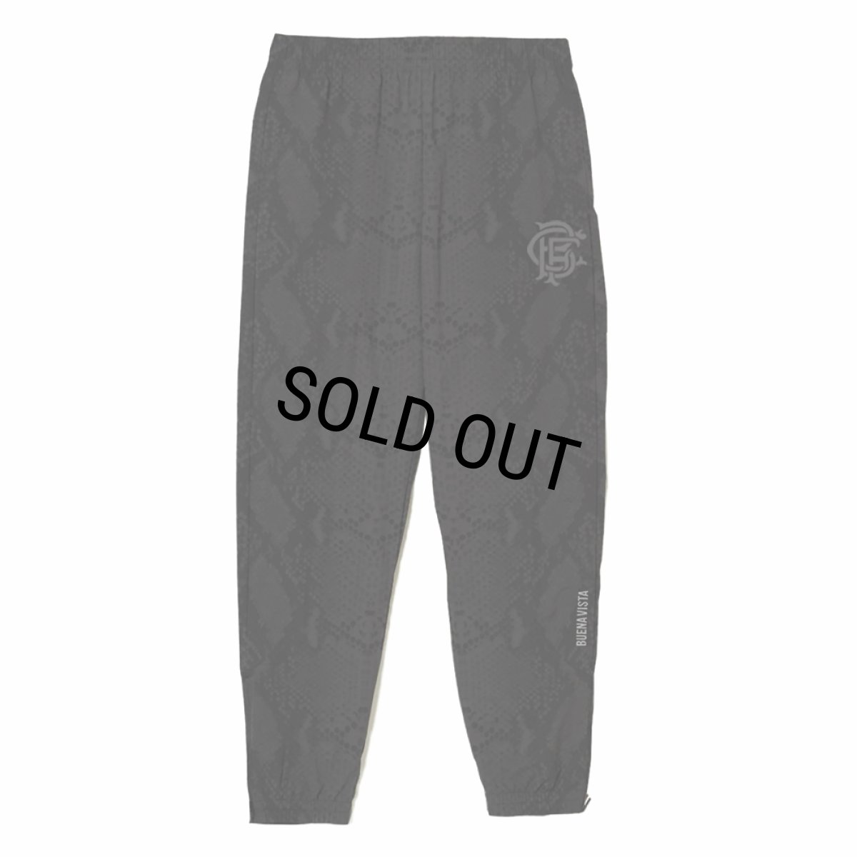 画像1: 【20%OFF】BUENA VISTA/TRAINING PANTS PYTHON（DARK GRAY）［トレーニングパンツパイソン-24秋冬］ (1)
