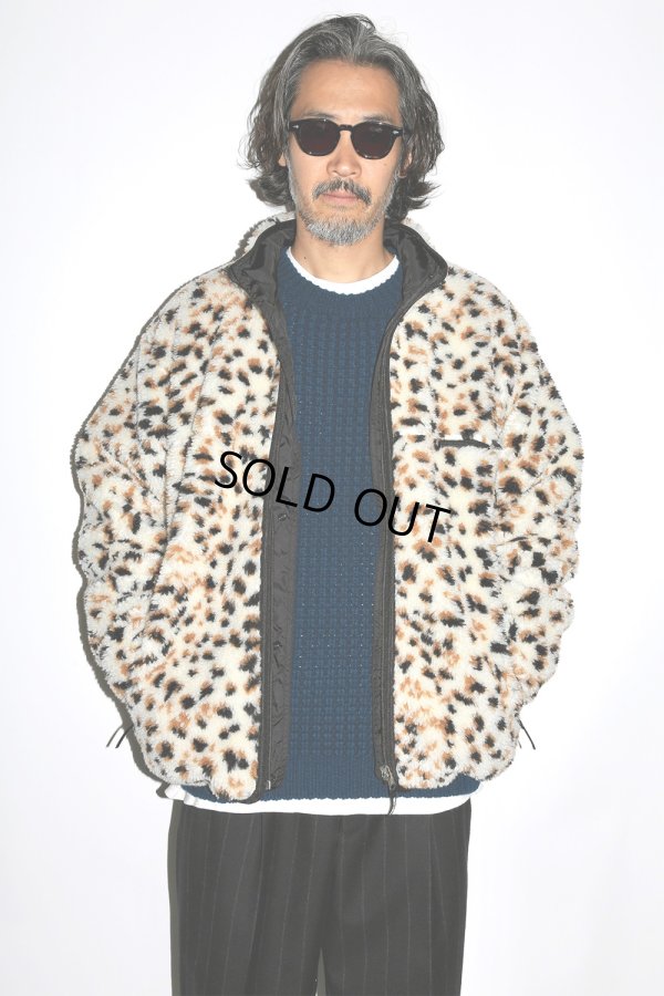 画像3: WACKO MARIA/REVERSIBLE LEOPARD BOA FLEECE JACKET（GRAY）［リバーシブルレオパードボアフリースJKT-24秋冬］