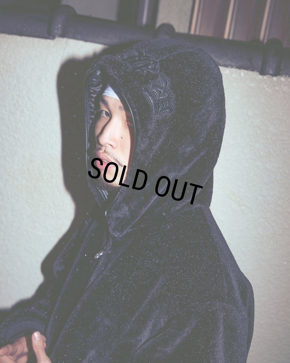 画像4: BlackEyePatch/MOHAIR FAUX FUR HODDED JACKET(BLACK) (4)