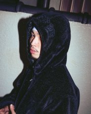 画像4: BlackEyePatch/MOHAIR FAUX FUR HODDED JACKET(BLACK) (4)