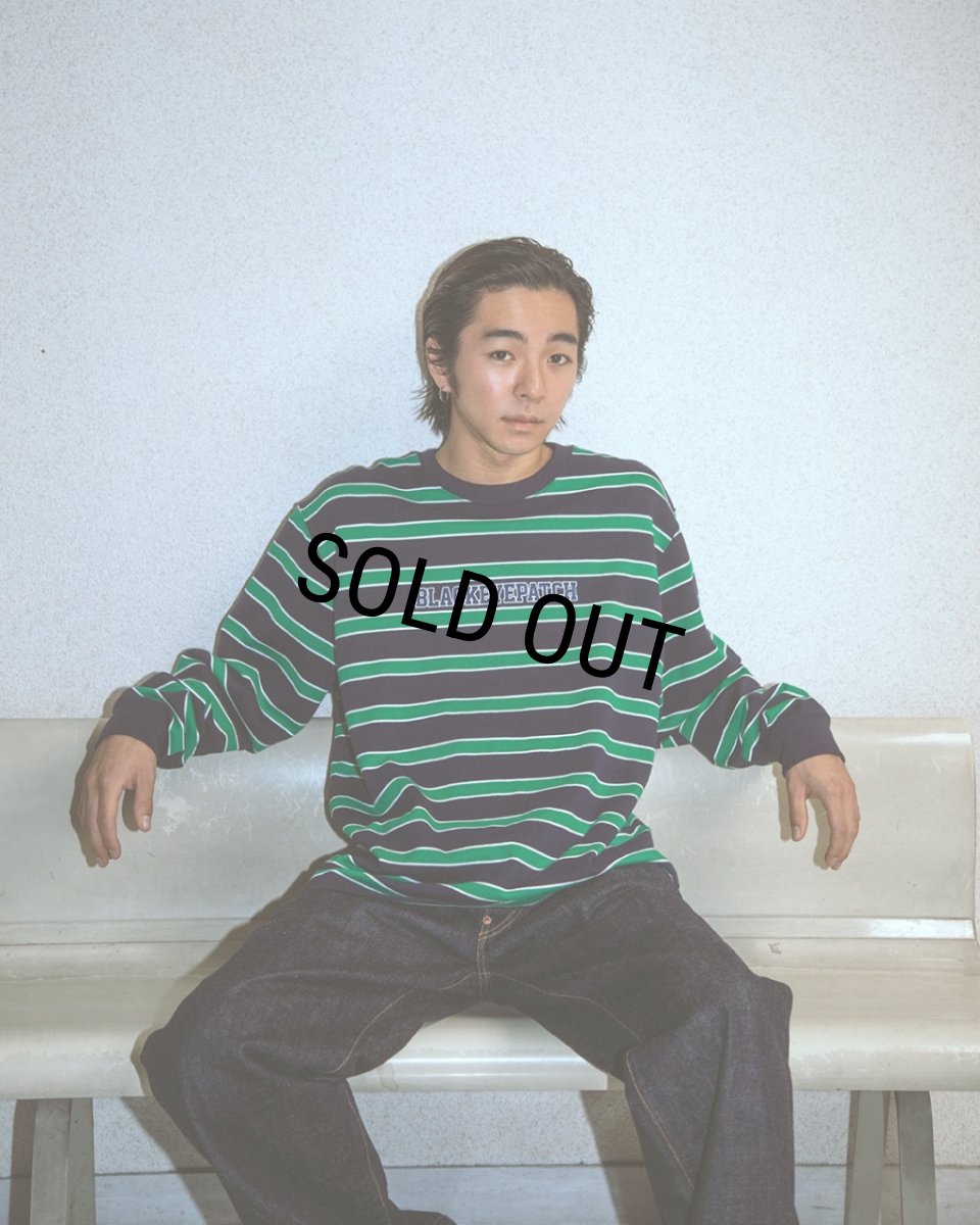 画像3: BlackEyePatch/STRIPED COLLEGE L/S TEE（MULTI） (3)
