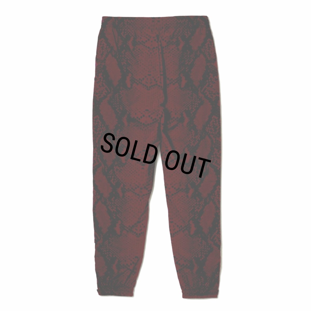 画像2: 【20%OFF】BUENA VISTA/TRAINING PANTS PYTHON（BORDEAUX）［トレーニングパンツパイソン-24秋冬］ (2)