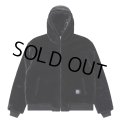 BlackEyePatch/MOHAIR FAUX FUR HODDED JACKET（BLACK）