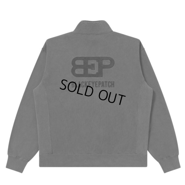 画像2: BlackEyePatch/SUPERCAR LOGO HALF ZIP SWEAT（CHARCOAL）