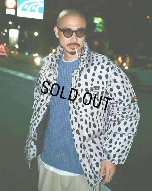 WACKO MARIA/NANGA / LEOPARD DOWN JACKET（GRAY）［レオパードダウン
