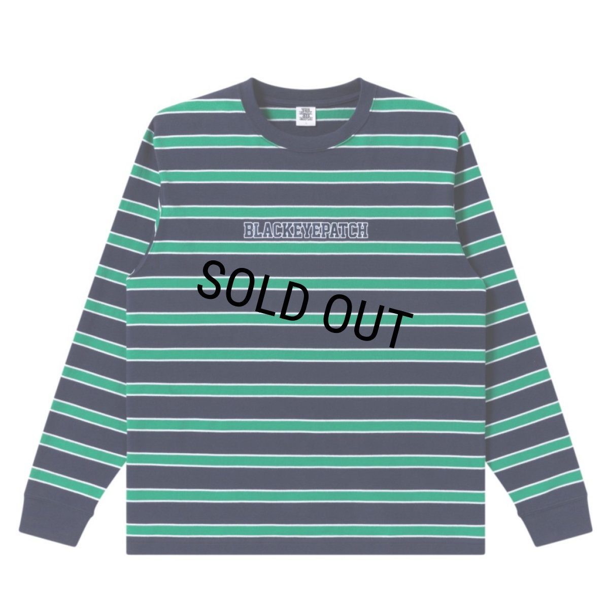 画像1: BlackEyePatch/STRIPED COLLEGE L/S TEE（MULTI） (1)