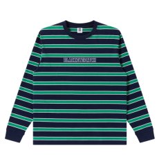 画像1: BlackEyePatch/STRIPED COLLEGE L/S TEE(MULTI) (1)