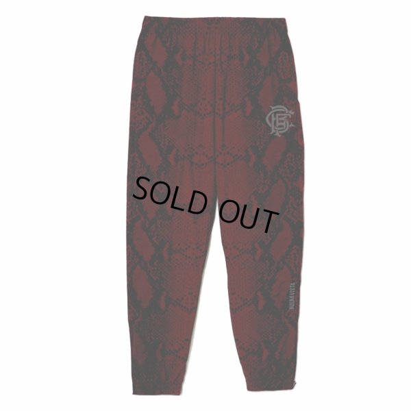 画像1: 【20%OFF】BUENA VISTA/TRAINING PANTS PYTHON（BORDEAUX）［トレーニングパンツパイソン-24秋冬］