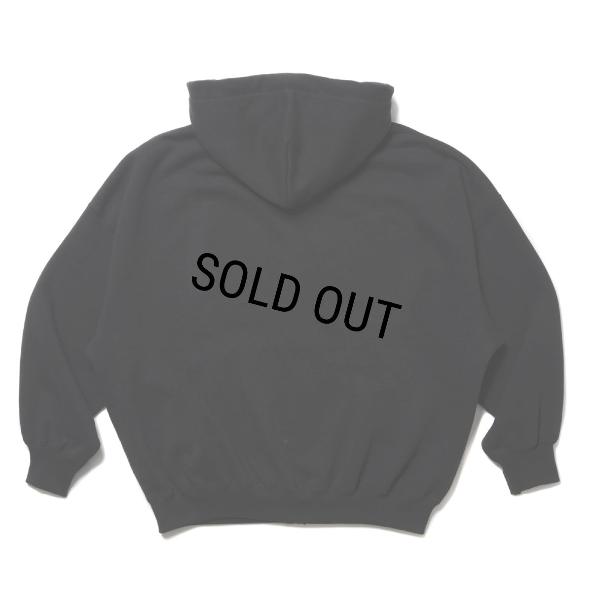 画像2: COOTIE PRODUCTIONS/Open End Yarn Heavy Oz Sweat Zip Hoodie（Black）［スウェットジップフーディー-24秋冬］ (2)