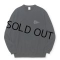 CALEE/CALEE FOAMING LOGO CREW NECK SW（BLACK）［クルーネックスウェット-24秋冬］