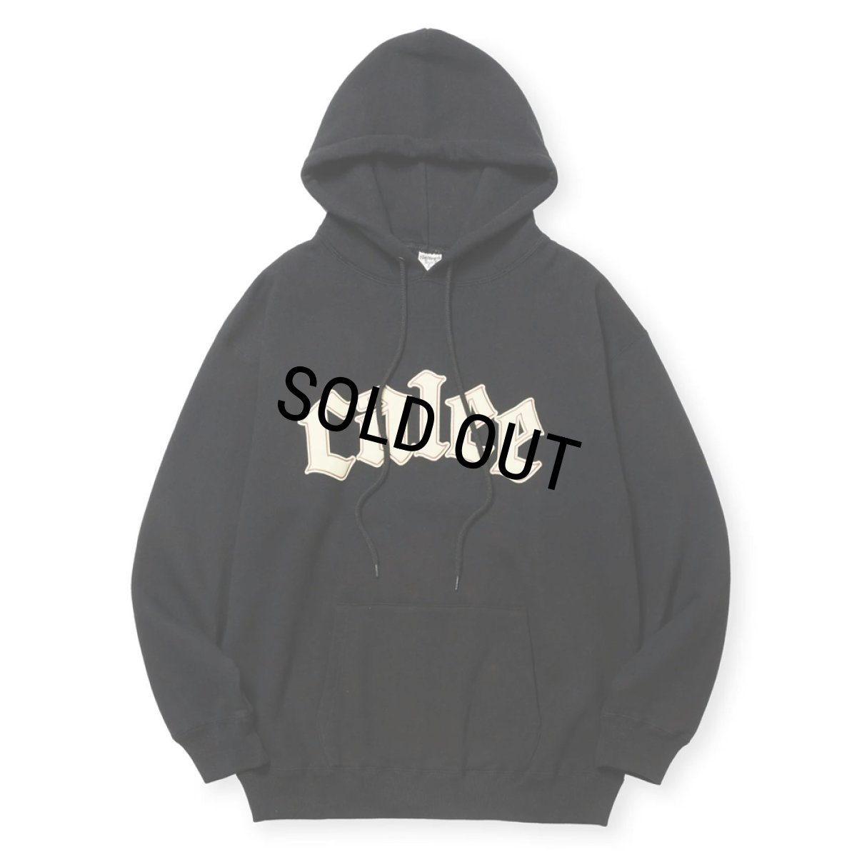 画像1: 【30%OFF】CALEE/CALEE LOGO PULLOVER HD ＜NATURALLY PAINT DESIGN＞（BLACK）［プルオーバーパーカー-24秋冬］ (1)