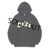 【30%OFF】CALEE/CALEE LOGO PULLOVER HD ＜NATURALLY PAINT DESIGN＞（BLACK）［プルオーバーパーカー-24秋冬］