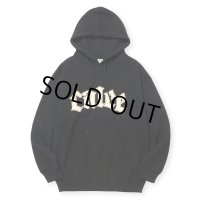 【30%OFF】CALEE/CALEE LOGO PULLOVER HD ＜NATURALLY PAINT DESIGN＞（BLACK）［プルオーバーパーカー-24秋冬］