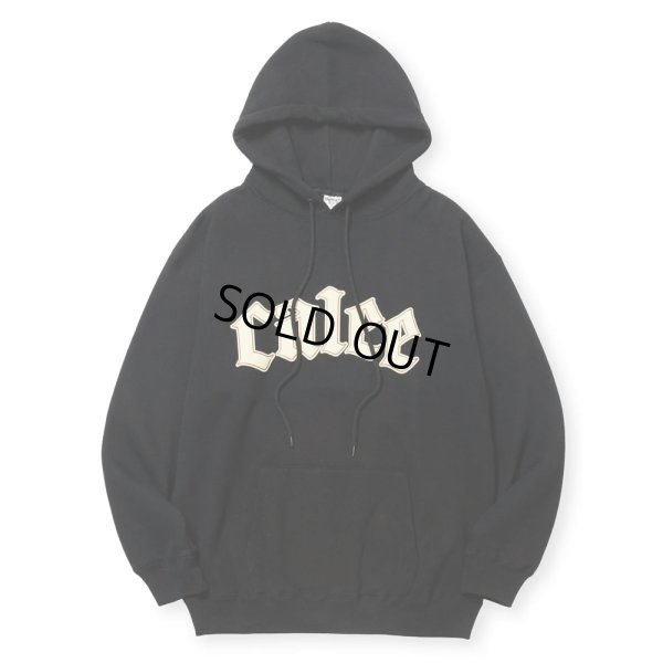 画像1: 【30%OFF】CALEE/CALEE LOGO PULLOVER HD ＜NATURALLY PAINT DESIGN＞（BLACK）［プルオーバーパーカー-24秋冬］
