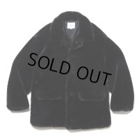 COOTIE PRODUCTIONS/Faux Fur Car Coat（Black）［フェイクファーカーコート-24秋冬］