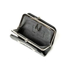 画像4: CALEE/STUDS LEATHER INTERNAL FLEX FRAME TYPE MULTI WALLET（BLACK）［マルチウォレット-24秋冬］ (4)