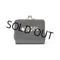 CALEE/STUDS LEATHER INTERNAL FLEX FRAME TYPE MULTI WALLET（BLACK）［マルチウォレット-24秋冬］