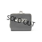 CALEE/STUDS LEATHER INTERNAL FLEX FRAME TYPE MULTI WALLET（BLACK）［マルチウォレット-24秋冬］