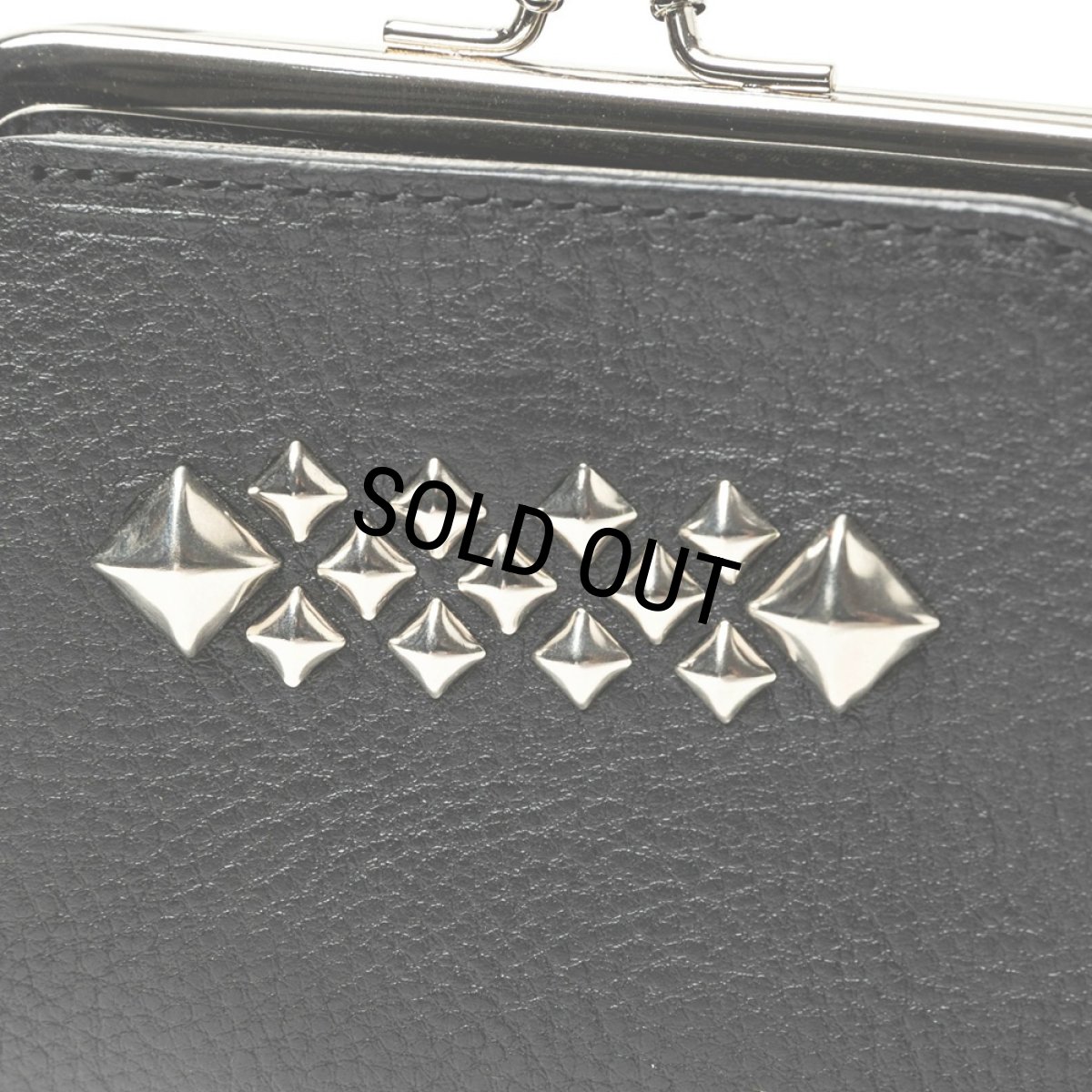 画像6: CALEE/STUDS LEATHER INTERNAL FLEX FRAME TYPE MULTI WALLET（BLACK）［マルチウォレット-24秋冬］ (6)