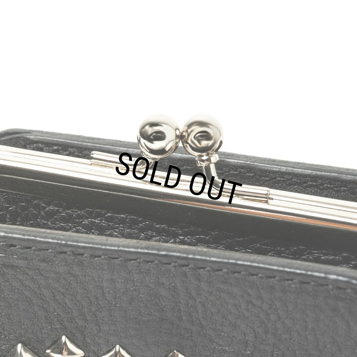 画像7: CALEE/STUDS LEATHER INTERNAL FLEX FRAME TYPE MULTI WALLET（BLACK）［マルチウォレット-24秋冬］ (7)