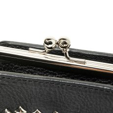 画像7: CALEE/STUDS LEATHER INTERNAL FLEX FRAME TYPE MULTI WALLET（BLACK）［マルチウォレット-24秋冬］ (7)
