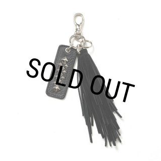 CALEE/LEATHER TASSEL KEY RING（BLACK）［レザータッセルキーリング