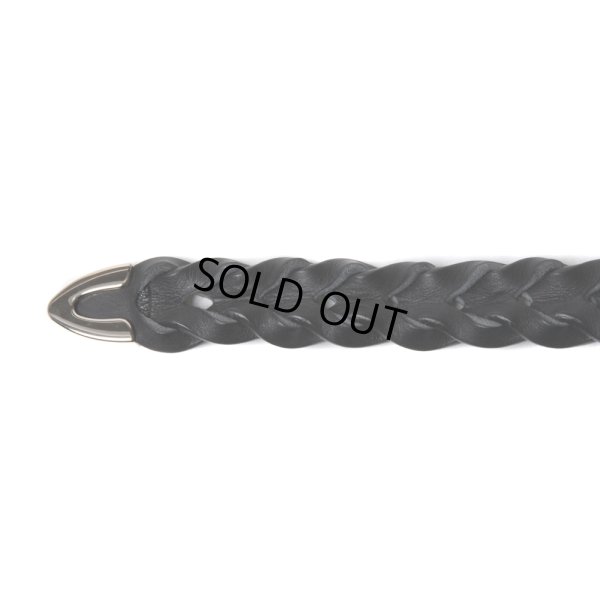 画像2: COOTIE PRODUCTIONS/Leather Braid Belt（Silver）［レザーブレイドベルト-24秋冬］