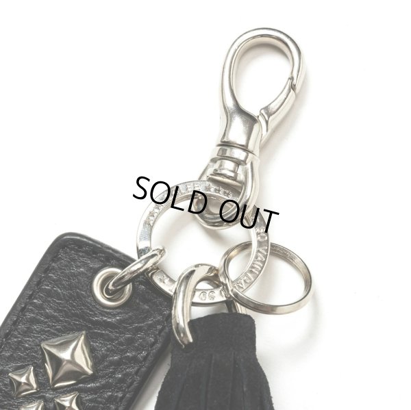 画像2: CALEE/LEATHER TASSEL KEY RING（BLACK）［レザータッセルキーリング-24秋冬］