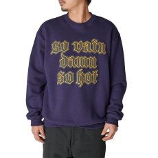 画像2: 【30％OFF】CALEE/"S.V.D.S.H" CREW NECK SW ＜NATURALLY PAINT DESIGN＞（BLACK）［クルーネックスウェット-24秋冬］ (2)