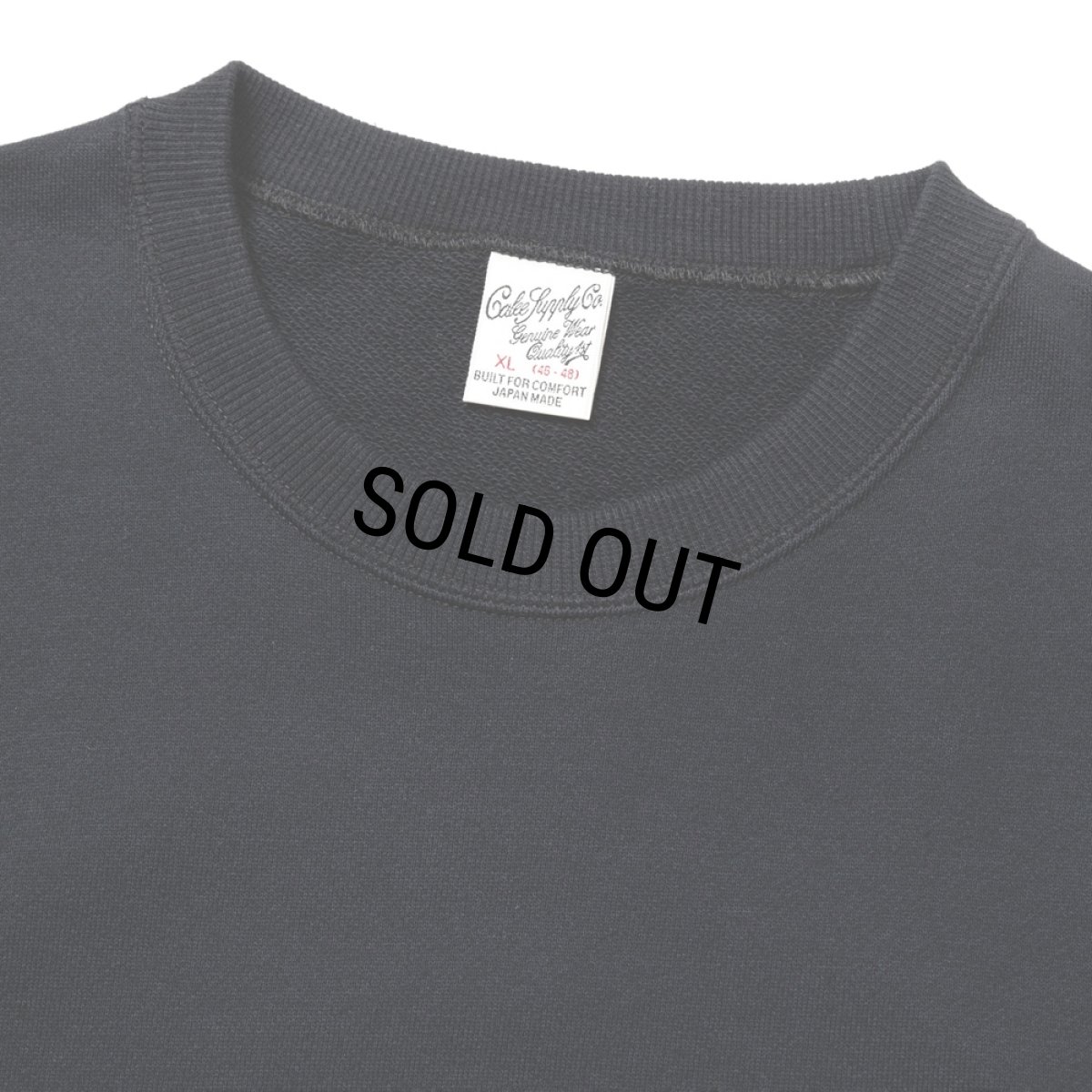 画像3: CALEE/CALEE FOAMING LOGO CREW NECK SW（BLACK）［クルーネックスウェット-24秋冬］ (3)