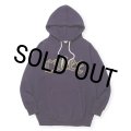 【30％OFF】CALEE/CALEE LOGO PULLOVER HD ＜NATURALLY PAINT DESIGN＞（PURPLE）［プルオーバーパーカー-24秋冬］