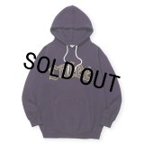 【30％OFF】CALEE/CALEE LOGO PULLOVER HD ＜NATURALLY PAINT DESIGN＞（PURPLE）［プルオーバーパーカー-24秋冬］