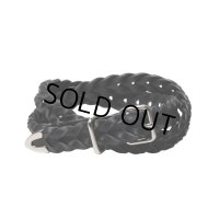 COOTIE PRODUCTIONS/Leather Braid Belt（Silver）［レザーブレイドベルト-24秋冬］