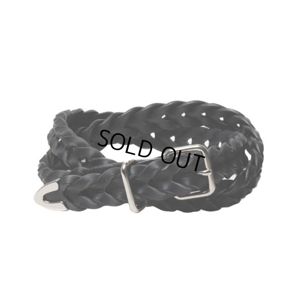 画像1: COOTIE PRODUCTIONS/Leather Braid Belt（Silver）［レザーブレイドベルト-24秋冬］