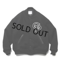 COOTIE PRODUCTIONS/Wool Mossa Stadium Jacket（Black）［スタジアムJKT-24秋冬］
