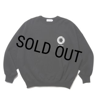 COOTIE PRODUCTIONS/Open End Yarn Heavy Oz Sweat Crew（Black