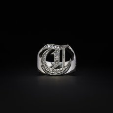 画像2: ANTIDOTE BUYERS CLUB/Engraved Initial Ring（Silver） (2)